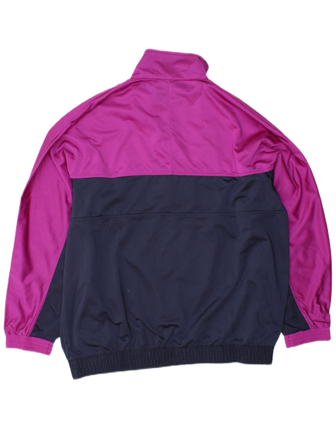 BRUGI Męska kurtka dresowa XL, granatowa, poliester z blokami kolorów