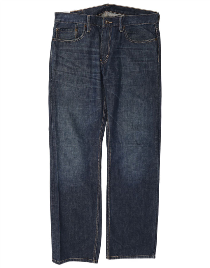 Męskie dżinsy Levi's 514 Straight W34 L32 Granatowa bawełna