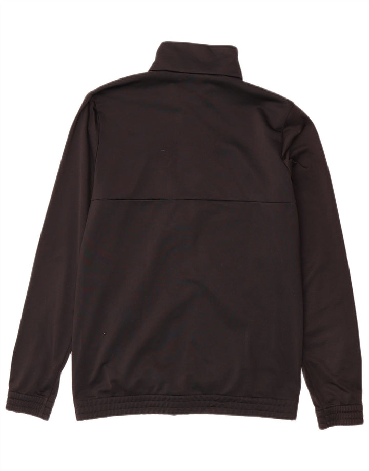 Chłopięca kurtka dresowa ADIDAS 14-15 lat, czarna, z blokami kolorów