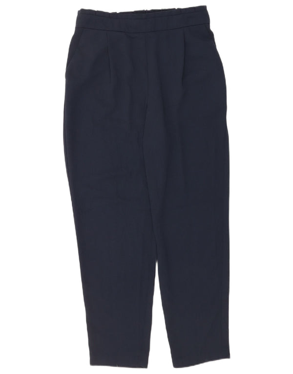 Damskie zwężane spodnie codzienne M&Co UK 14 Medium W28 L28 Granatowe