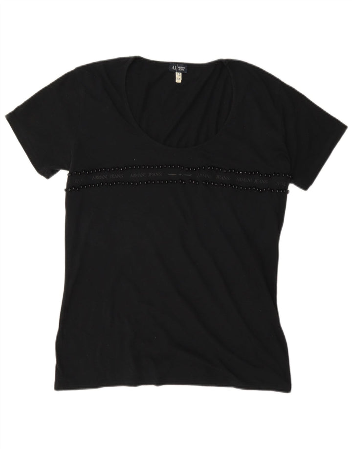 T-shirt damski Armani Jeans Top EU 46 XL czarny