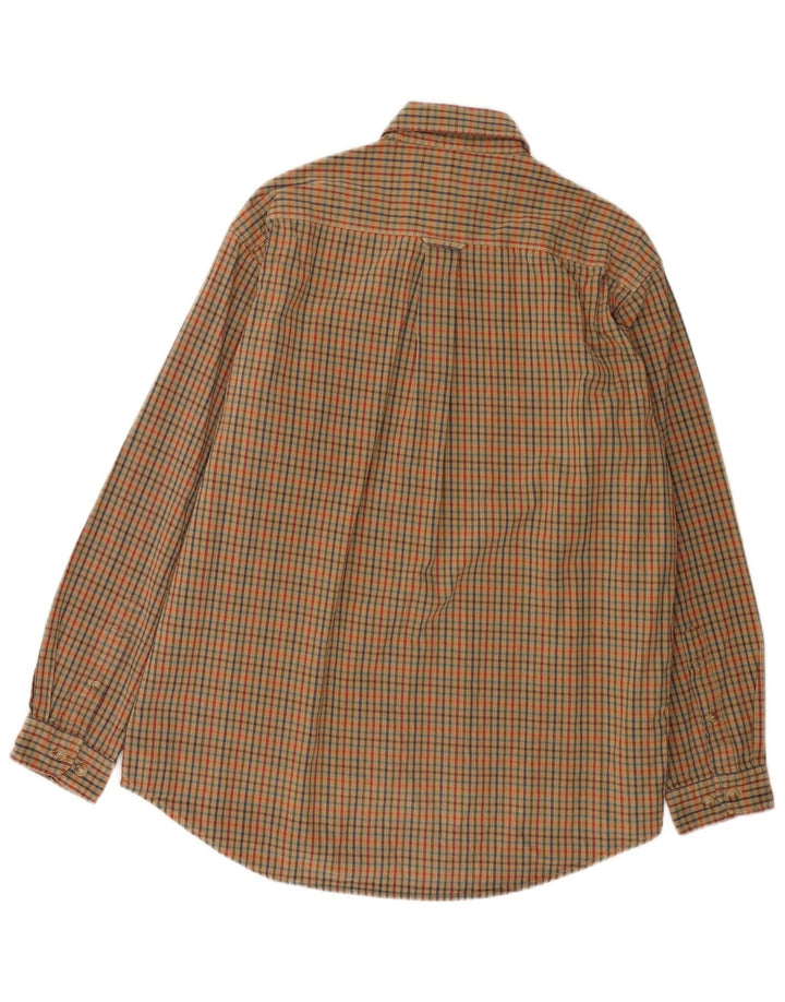 Koszula męska Orvis, średnia, bawełniana kratka w kolorze khaki