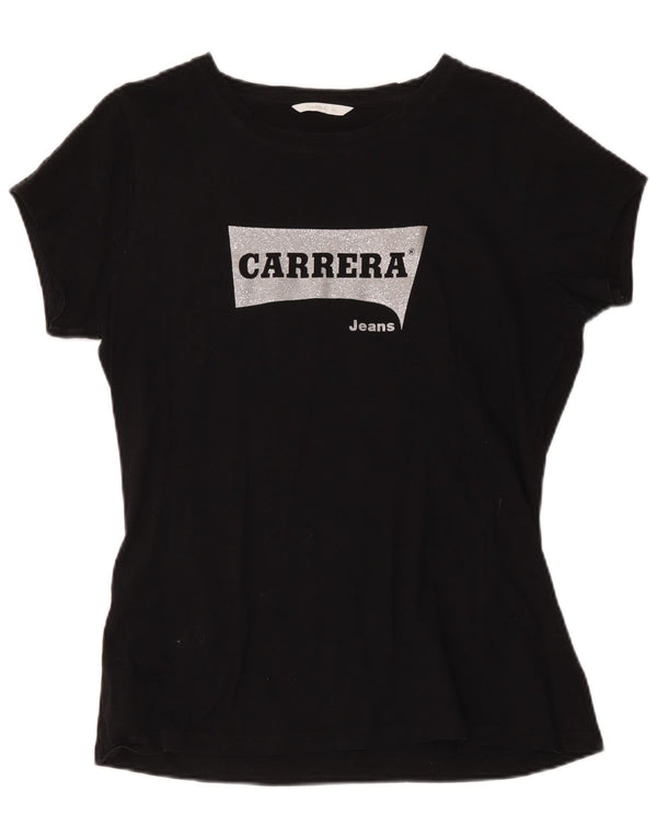 Damska koszulka z grafiką Carrera Top UK 18 XL czarna