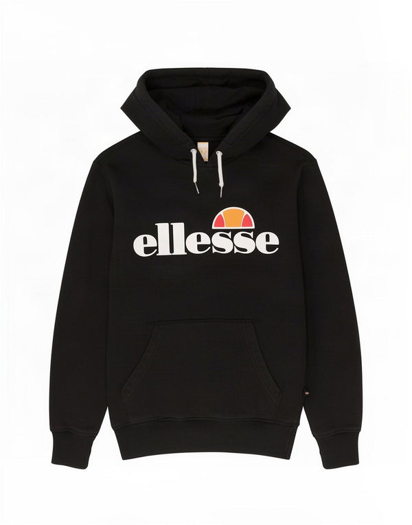 Damski sweter z kapturem Ellesse, UK 8, mały, czarny, bawełniany