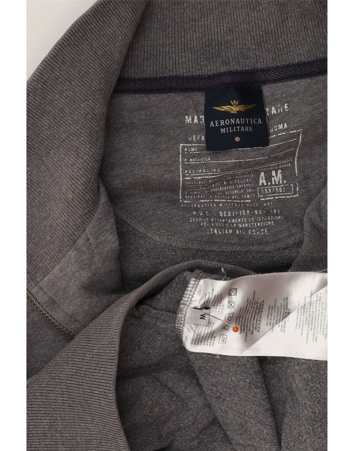 Męska kurtka dresowa AERONAUTICA MILITARE w kolorze średnioszarym