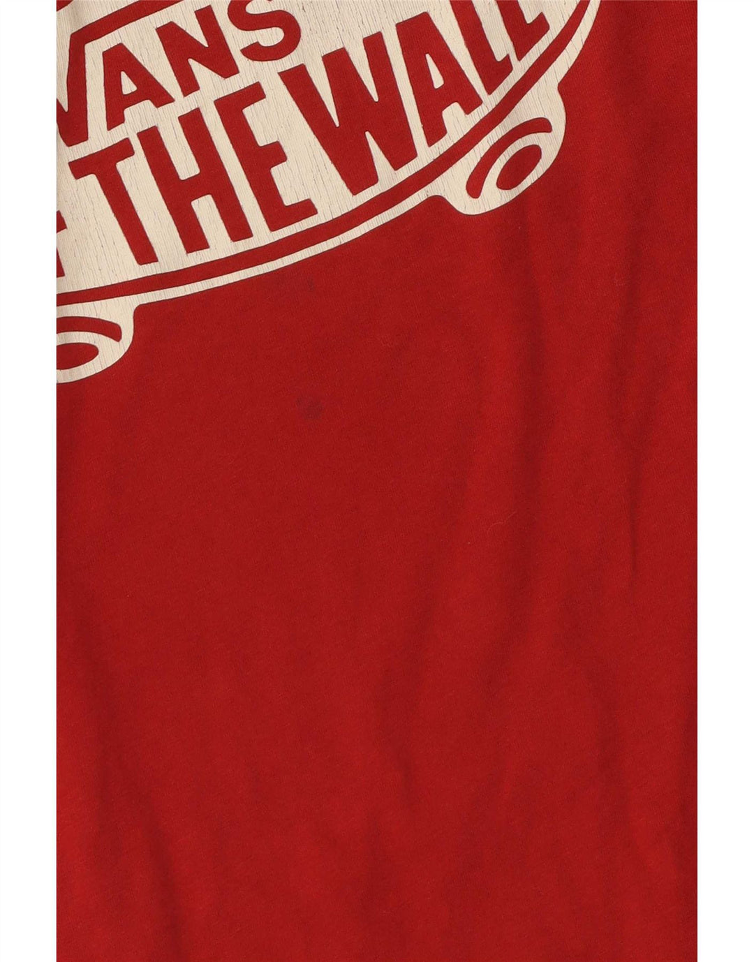 Męski T-shirt z grafiką Vans o dopasowanym kroju, mały, czerwony, bawełniany
