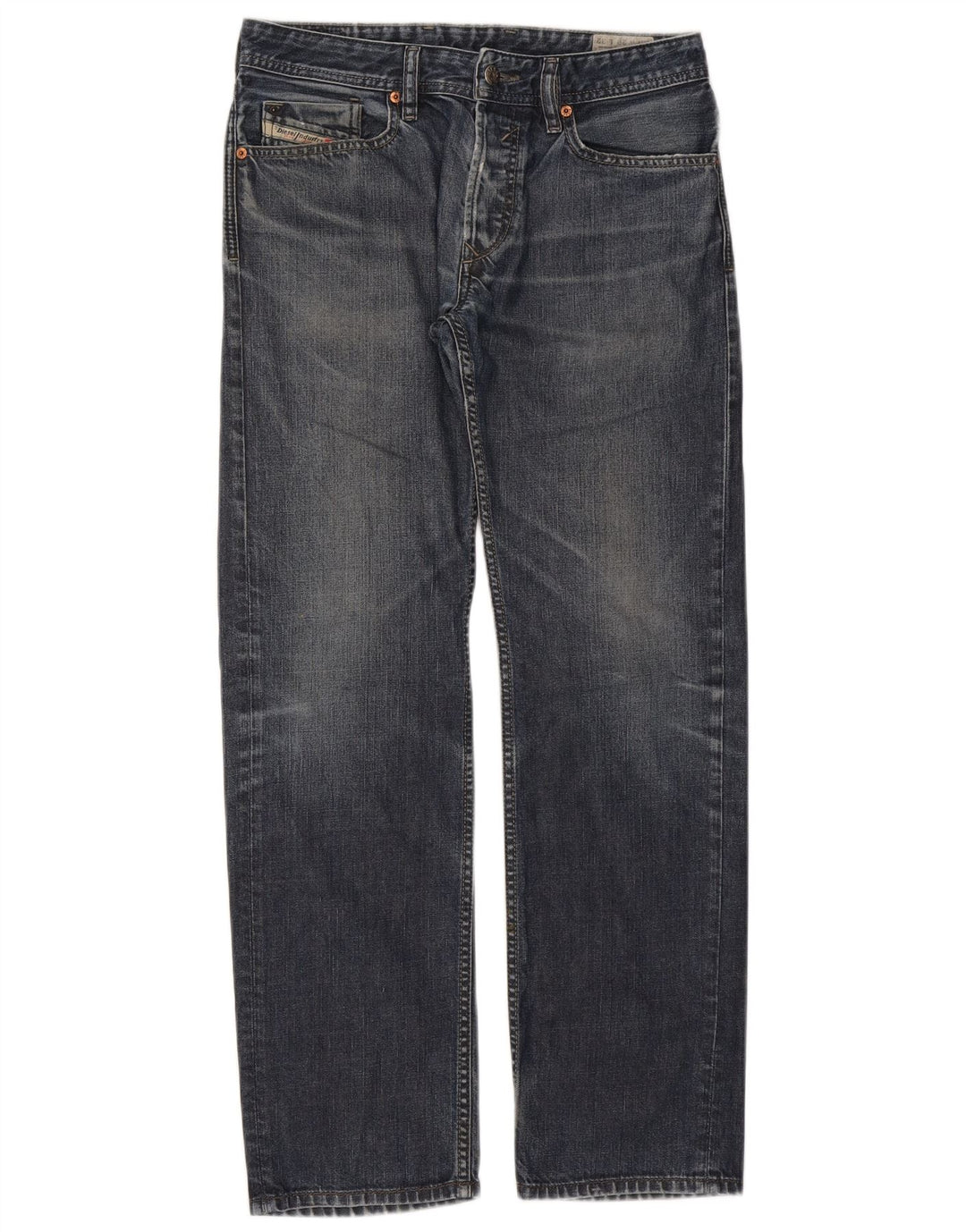 Diesel Męskie Waykee Regular Straight Jeans W29 L32 Niebieskie bawełniane