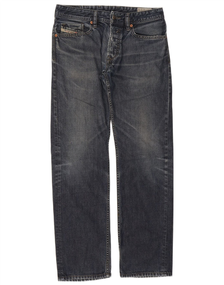 Diesel Męskie Waykee Regular Straight Jeans W29 L32 Niebieskie bawełniane
