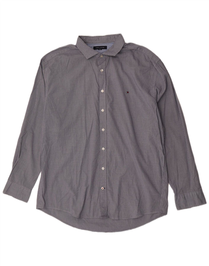 Koszula męska Tommy Hilfiger 2XL niebieska pepitka