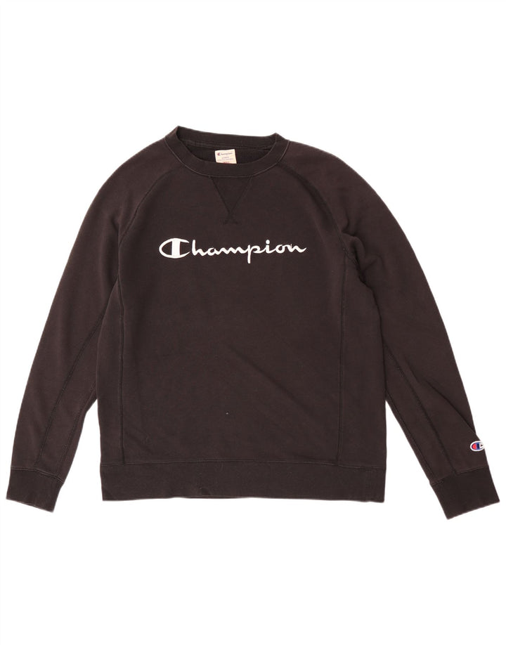 Męski sweter z grafiką Champion, mały, czarny