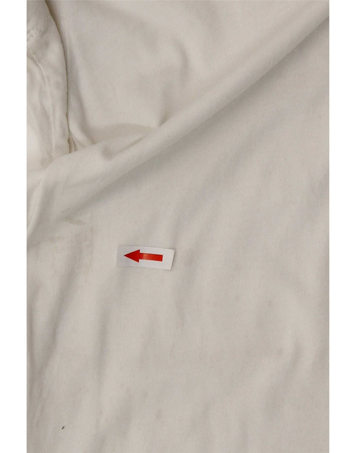 Męski T-shirt z grafiką Nike, mały, biały, bawełniany