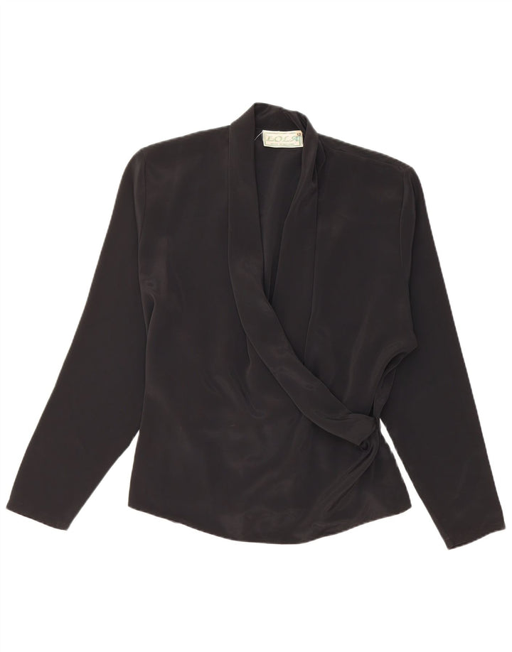 Damska bluzka z długim rękawem LOLA UK 12 Medium Black