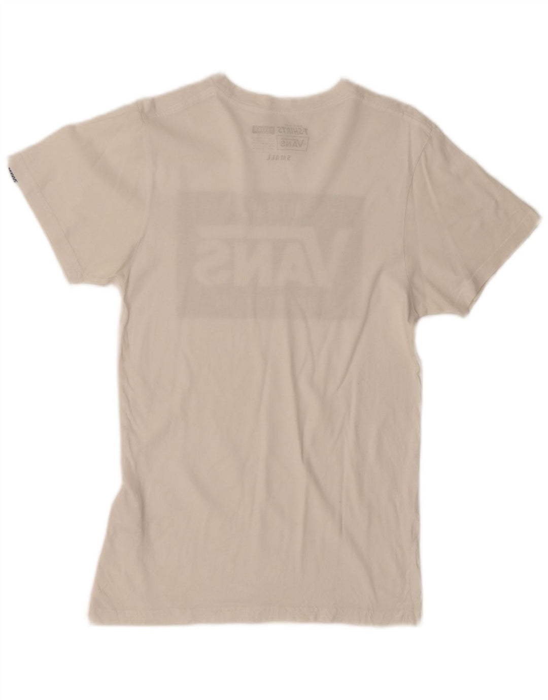 Męski T-shirt z grafiką Vans o dopasowanym kroju, mały, biały, bawełniany