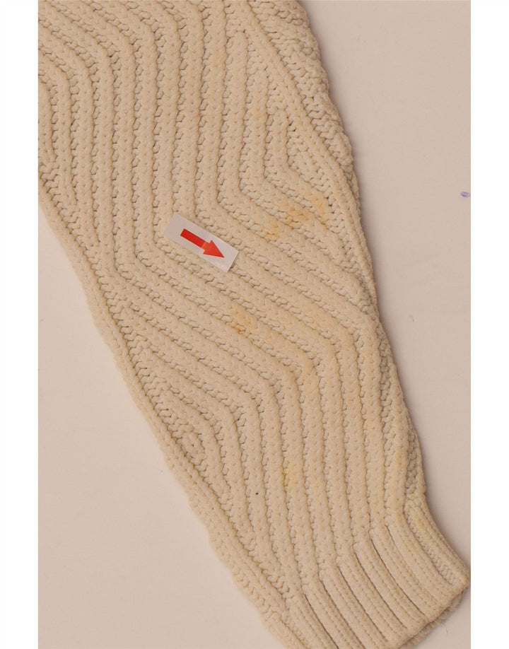 Marks & Spencer Damski sweter z dekoltem w kształcie litery V, UK 10, mały, w kolorze złamanej bieli