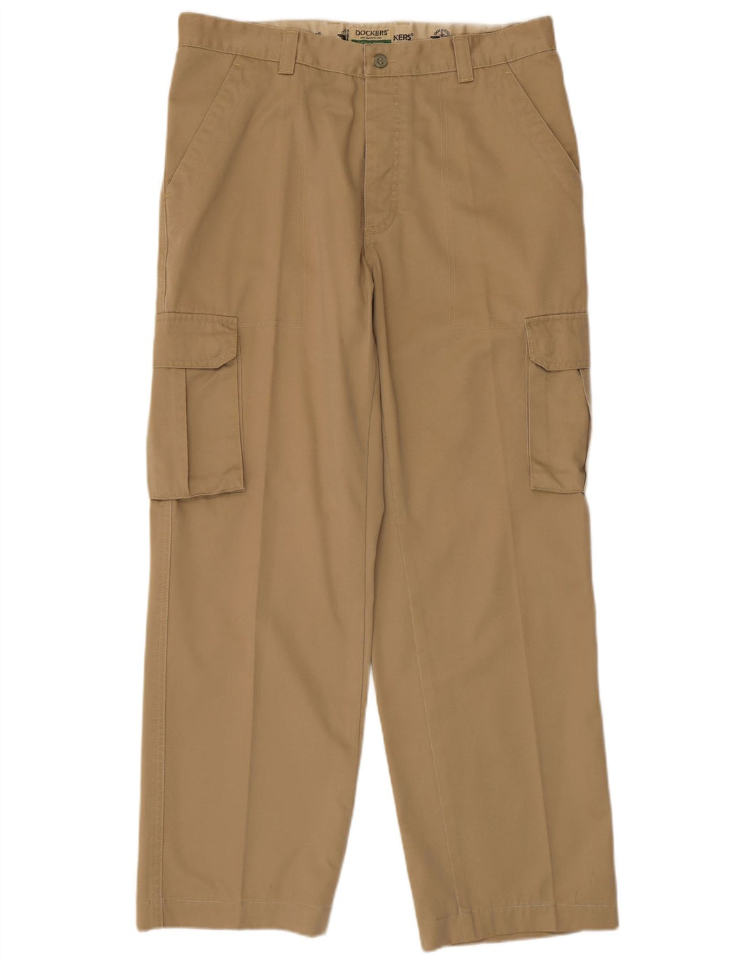 Męskie spodnie cargo Dockers khaki proste W36 L29 beżowa bawełna