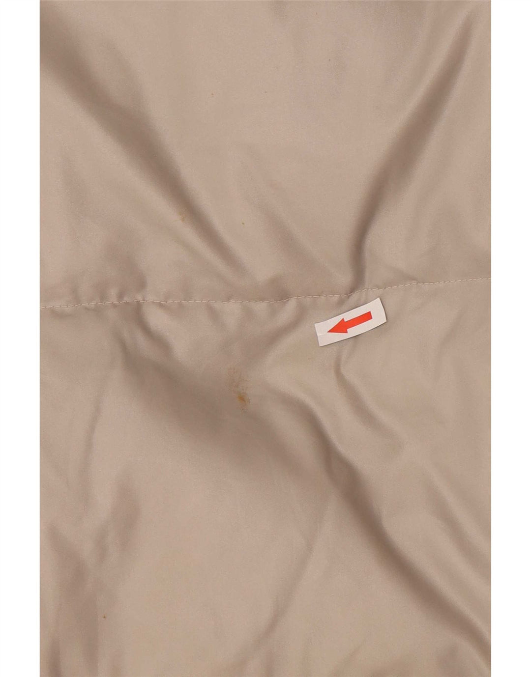 Vintage męska luźna wyściełana kurtka UK 36 Small White Nylon