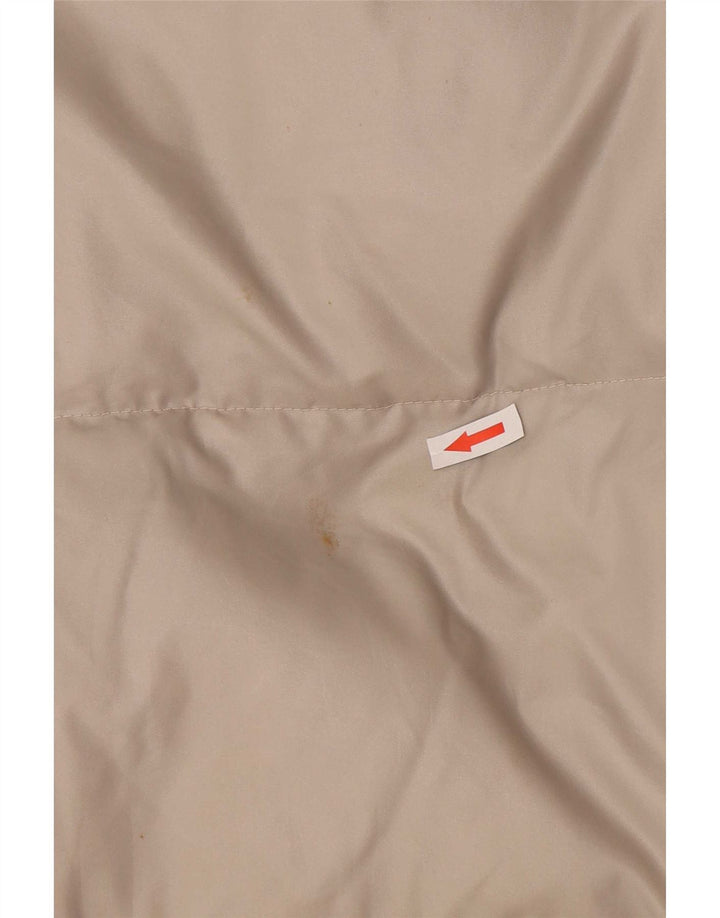 Vintage męska luźna wyściełana kurtka UK 36 Small White Nylon