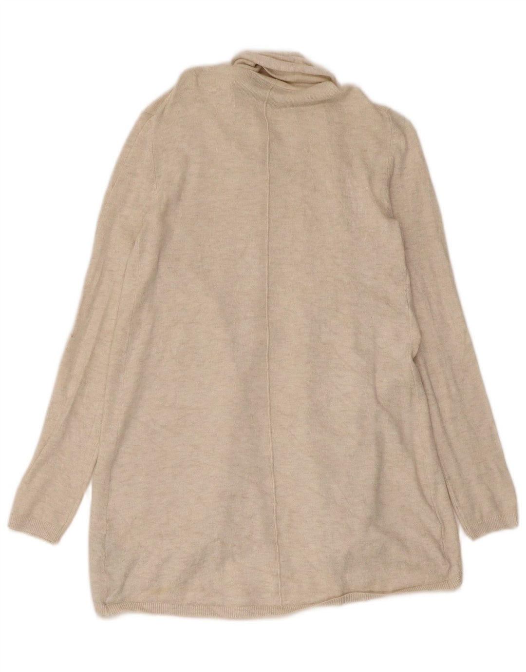 Sweter damski Zara z otwartym kardiganem UK 8 Small Beżowa wiskoza
