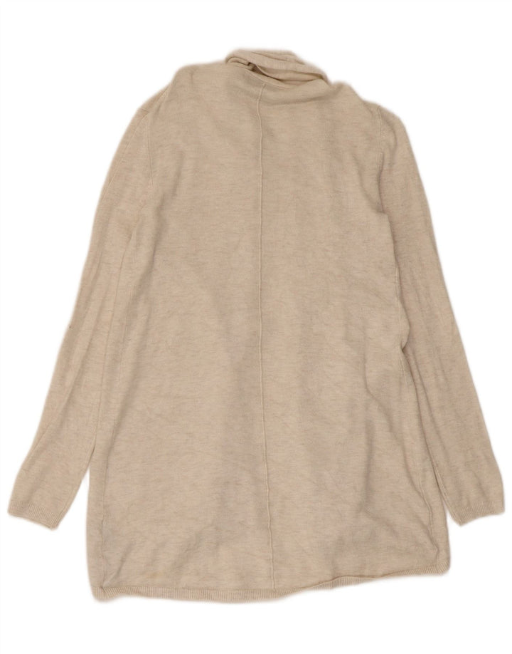 Sweter damski Zara z otwartym kardiganem UK 8 Small Beżowa wiskoza