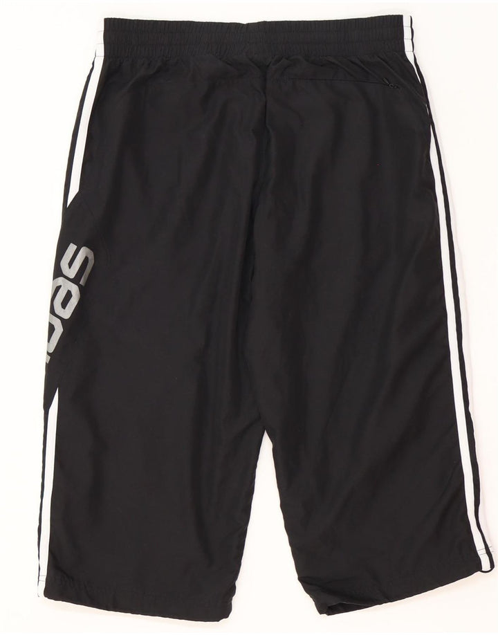 Męskie spodenki sportowe Adidas Graphic Bermuda, średni czarny poliester