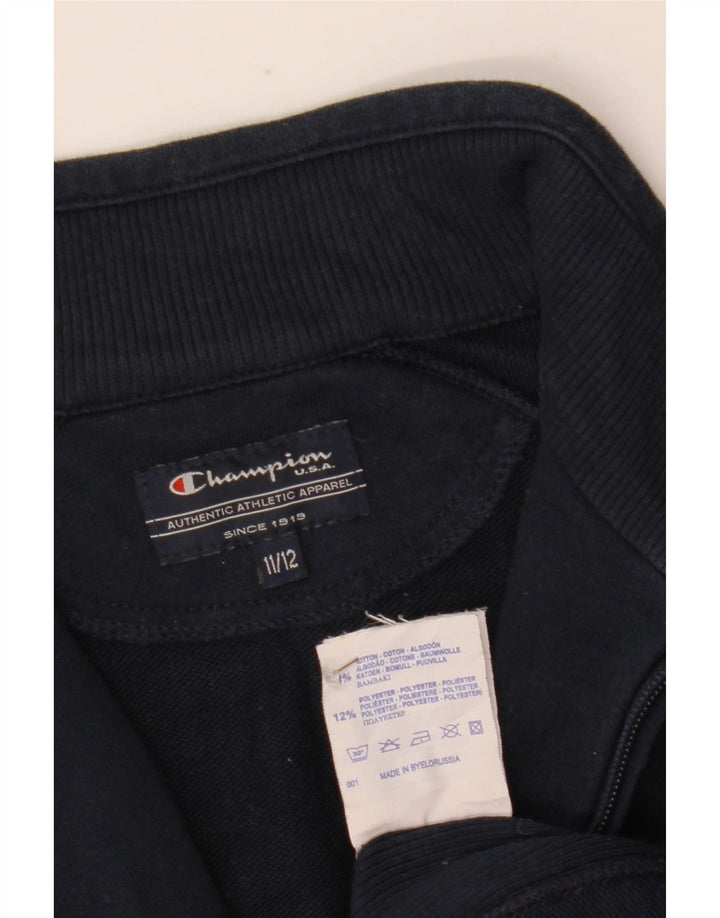 Kurtka chłopięca Champion, dresowa, 11-12 lat, granatowa, bawełniana