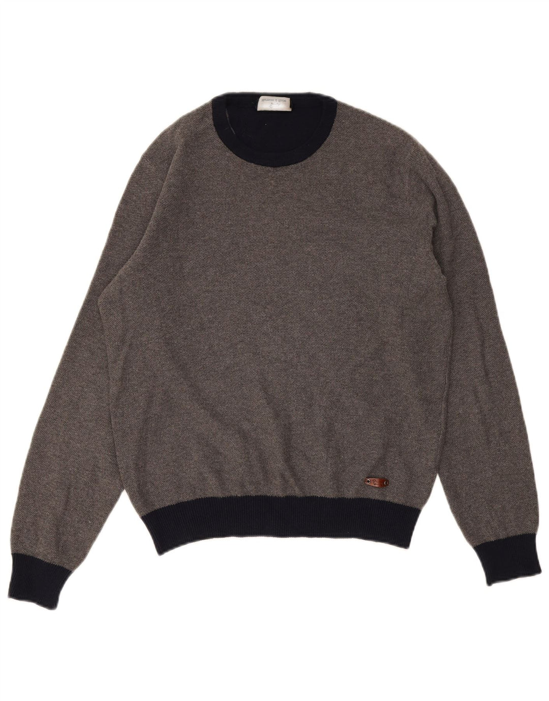 Damski sweter z okrągłym dekoltem Harmont & Blaine UK 14, średni szary