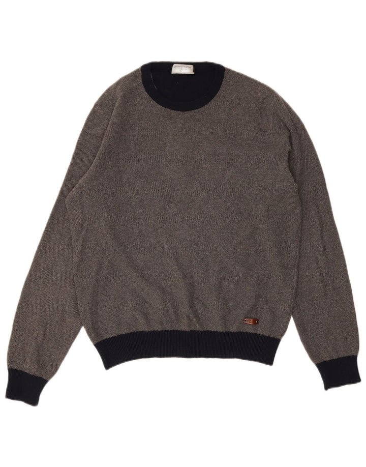 Damski sweter z okrągłym dekoltem Harmont & Blaine UK 14, średni szary