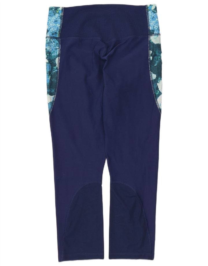 Damskie legginsy Nike Dri Fit Capri UK 12, średnie, wielokolorowe w kwiaty