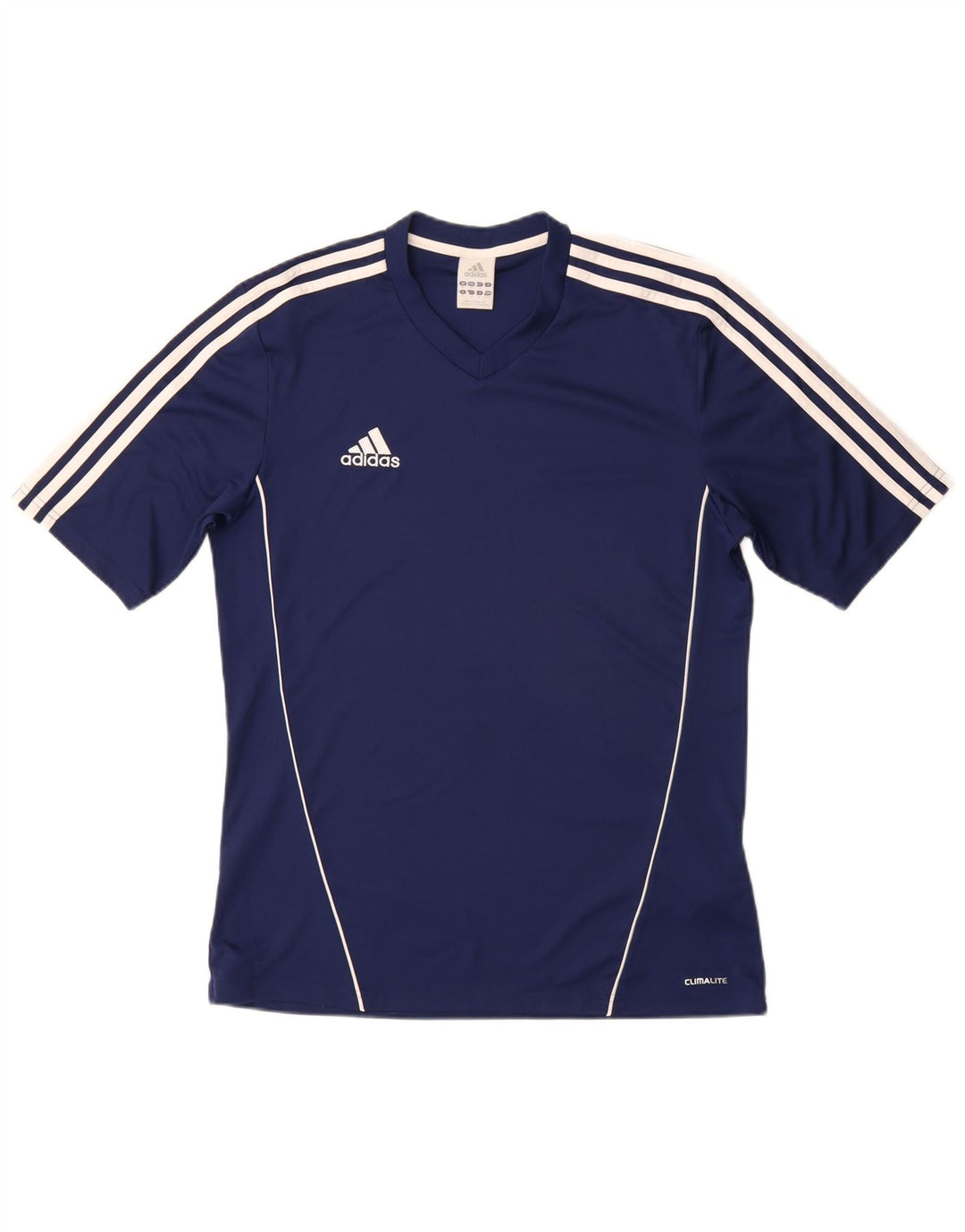 Męska koszulka ADIDAS Climalite Top, średni granatowy poliester