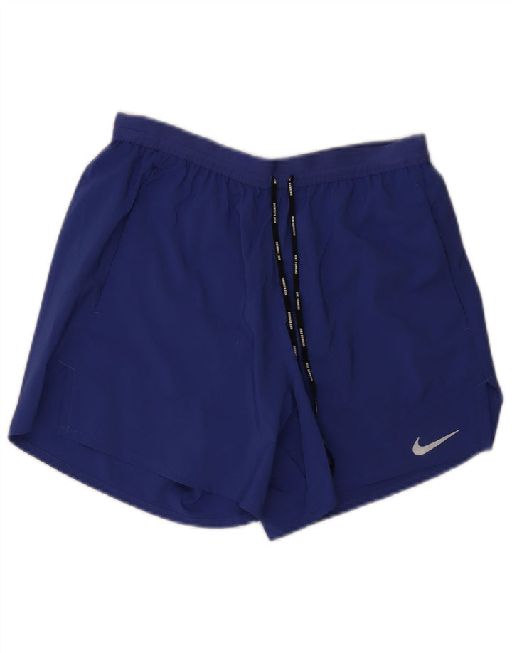 Damskie spodenki sportowe NIKE Dri Fit UK 12, średni niebieski poliester