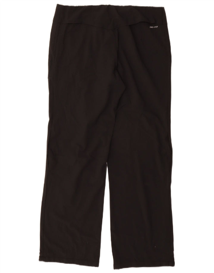Damskie spodnie dresowe Nike Dri Fit UK 14, średni czarny poliester