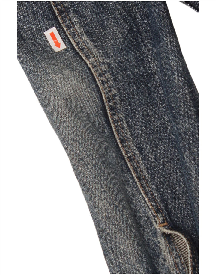 SISLEY Mens Denim Jacket UK 40 Large Blue Cotton
