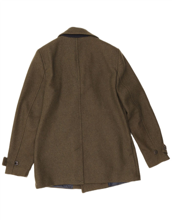 Płaszcz męski Ted Baker, rozmiar 4, duży, wełniany khaki