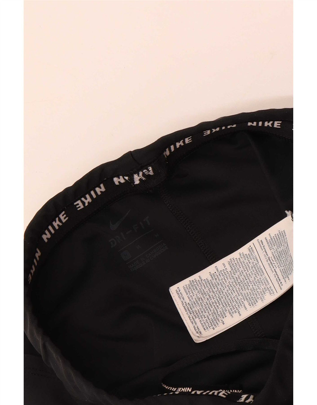 Damskie legginsy Nike Dri Fit UK 12, średni czarny poliester