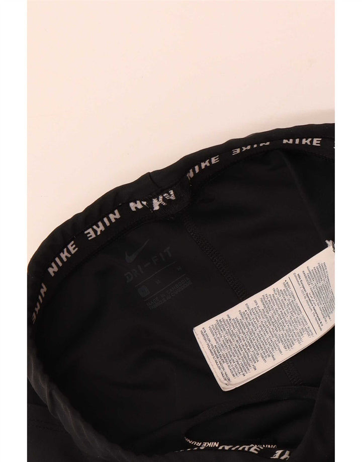 Damskie legginsy Nike Dri Fit UK 12, średni czarny poliester
