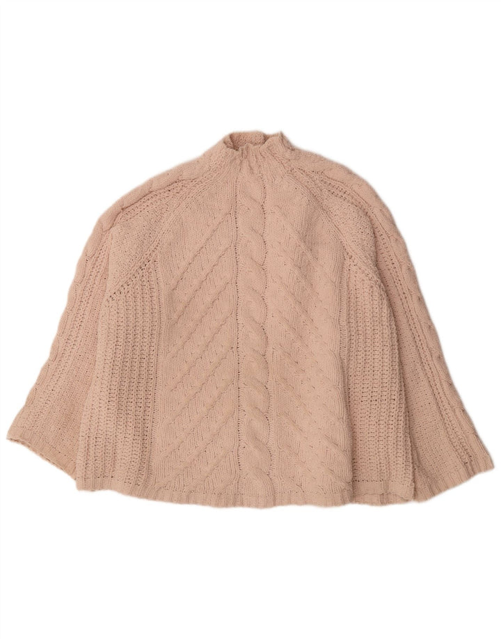 Marks & Spencer Damski sweter oversize z golfem, UK 18 XL, różowy