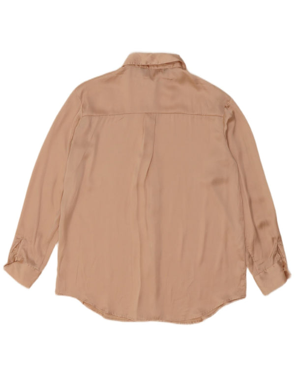 Damska bluzka koszulowa oversize Zara UK 6 XS, beżowa