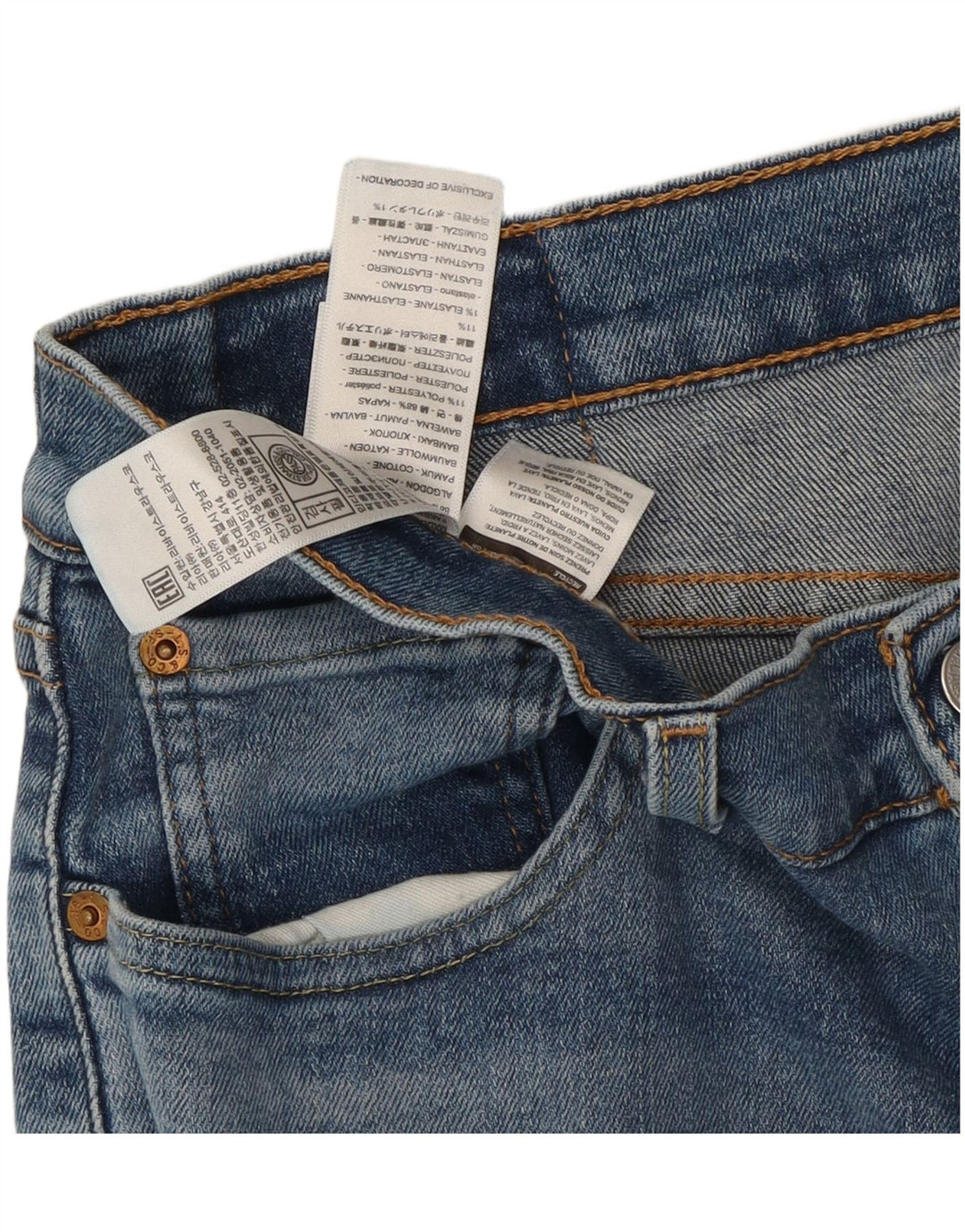 Męskie jeansy Levi's 511 Slim W32 L32 Niebieska bawełna
