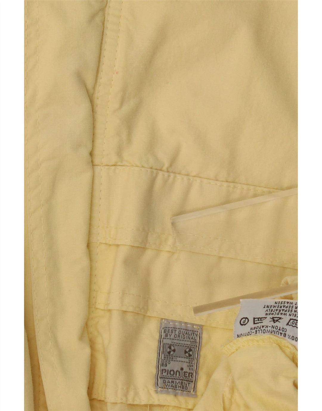 PIONIER Mens Bomber Jacket UK 40 Large Yellow Cotton Vintage Pionier and Second-Hand Pionier from Messina Hembry 