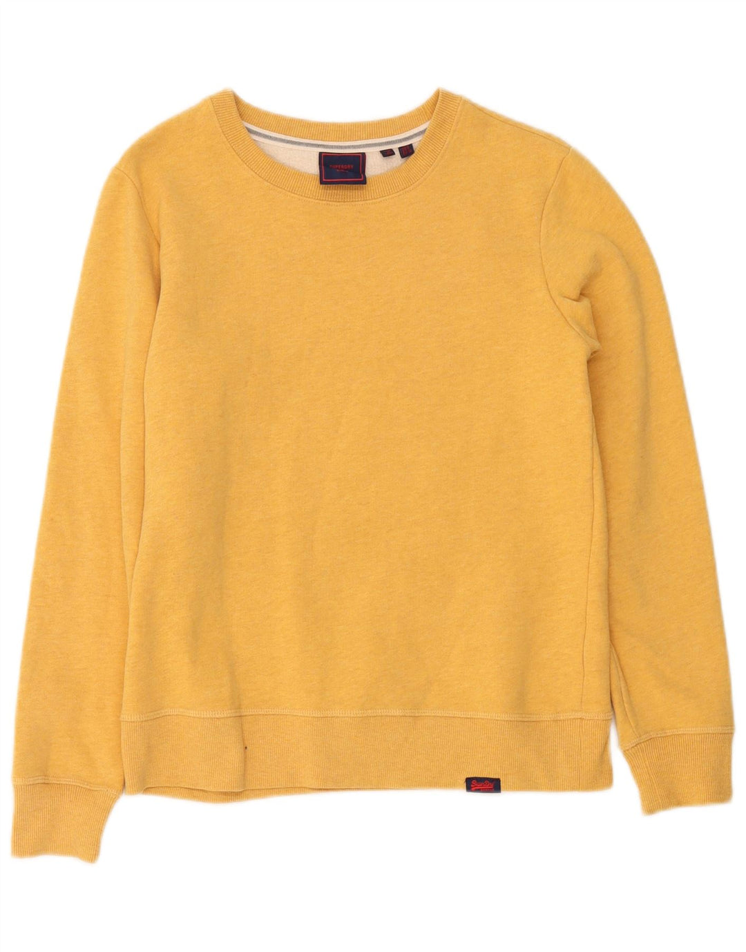 Damski sweter oversize Superdry UK 8, mały, żółty, bawełniany