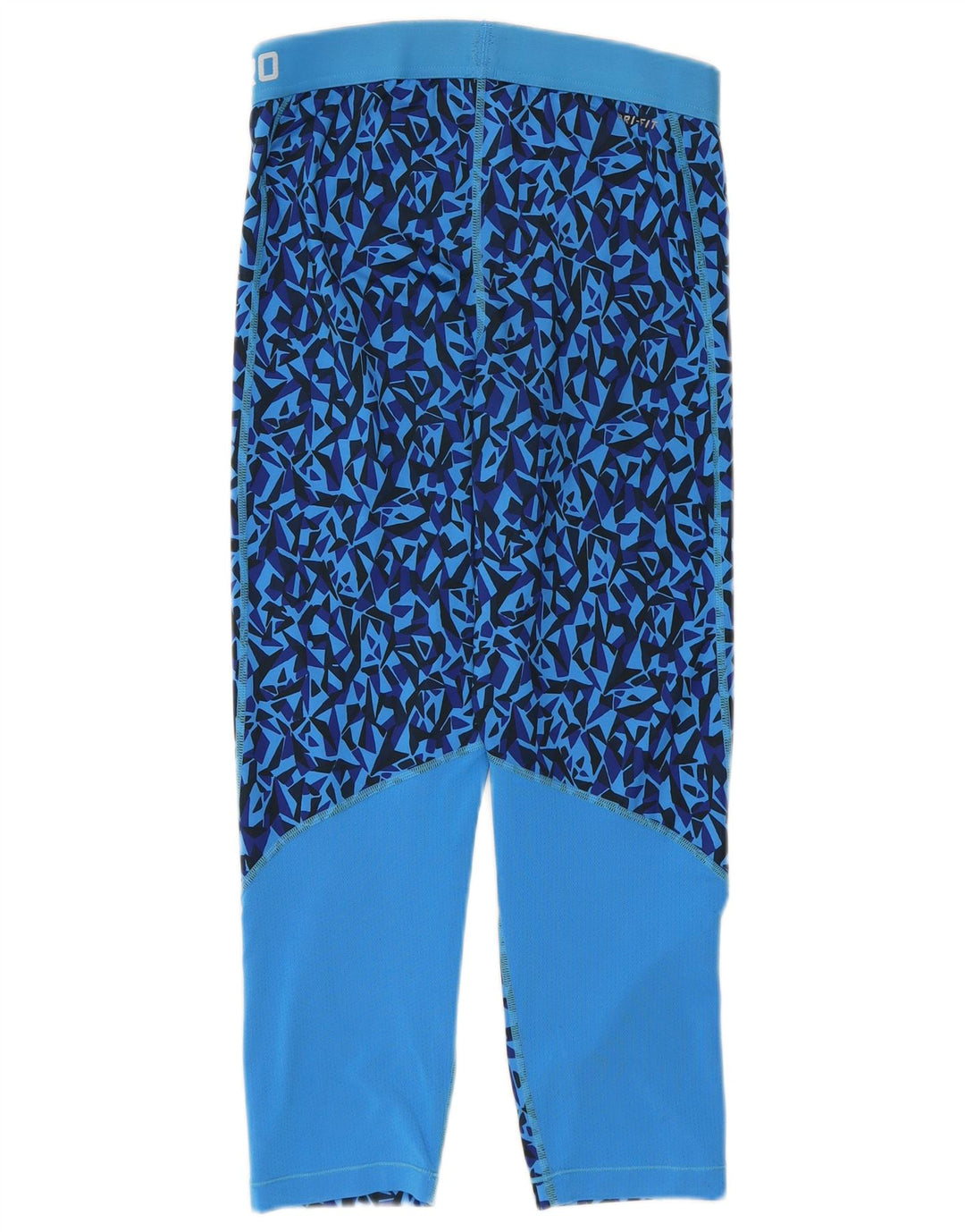 Damskie legginsy Nike UK 12, średni niebieski, geometryczny poliester