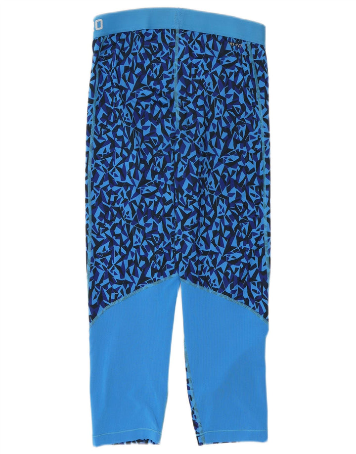Damskie legginsy Nike UK 12, średni niebieski, geometryczny poliester