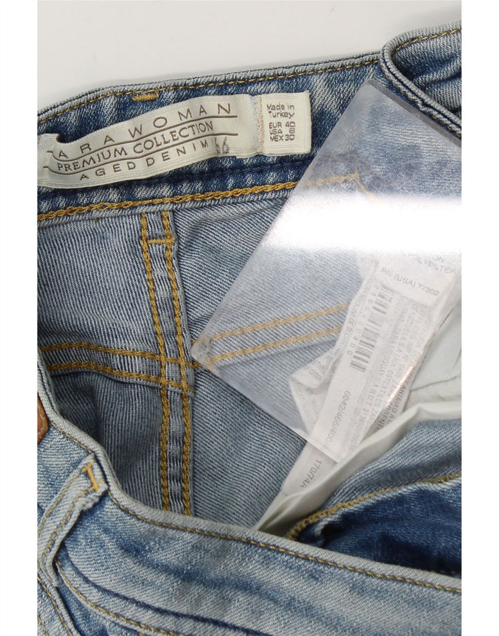 Damskie spodnie jeansowe Zara EU 40 Medium W30, niebieska bawełna