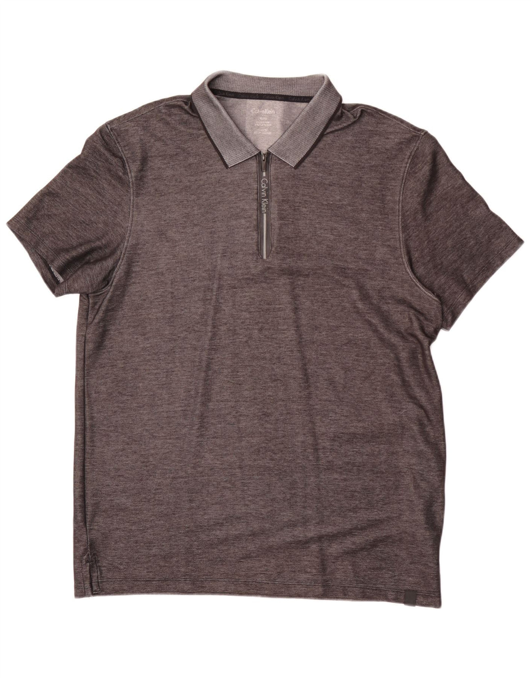 Męska koszulka polo Calvin Klein XL, szara, nakrapiana
