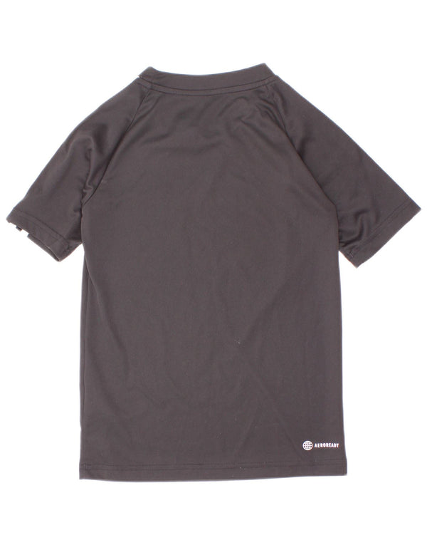 Chłopięca koszulka Adidas Aeroready Top 7-8 lat Czarny poliester