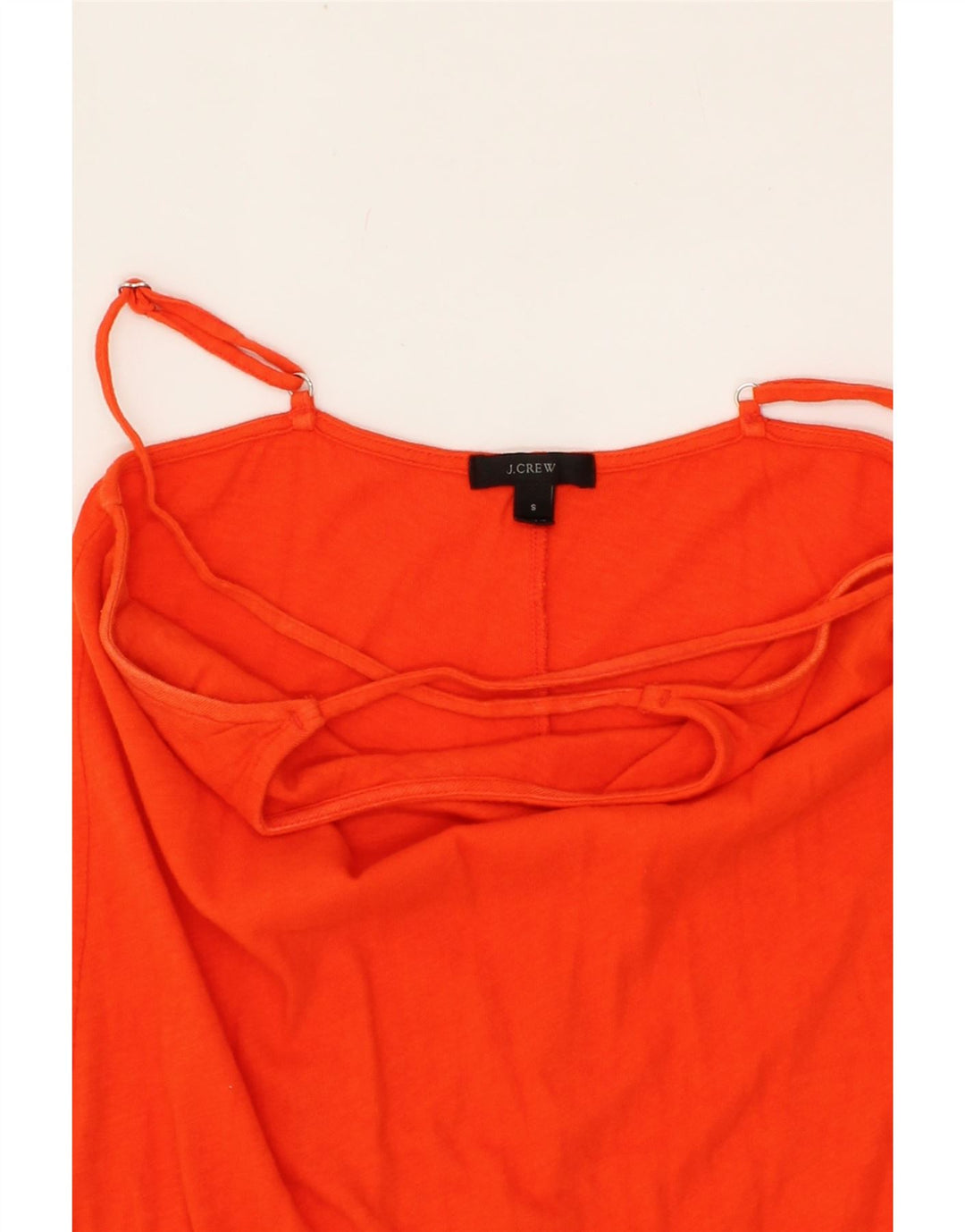 J. CREW Womens Halter Dress UK 8 Small Orange Cotton Vintage J. Crew and Second-Hand J. Crew from Messina Hembry 