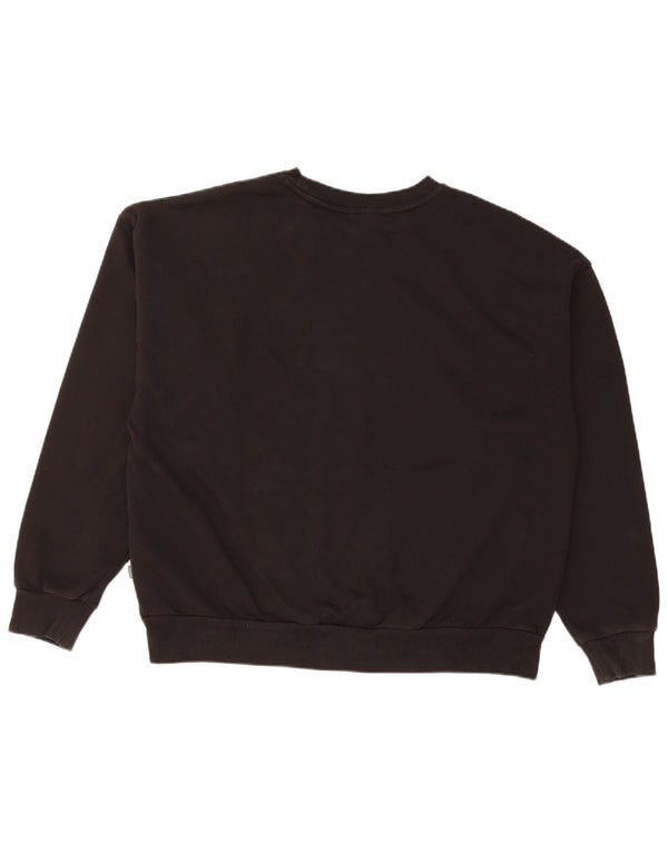 Damska bluza Puma Graphic Jumper UK 18 XL Czarna bawełna