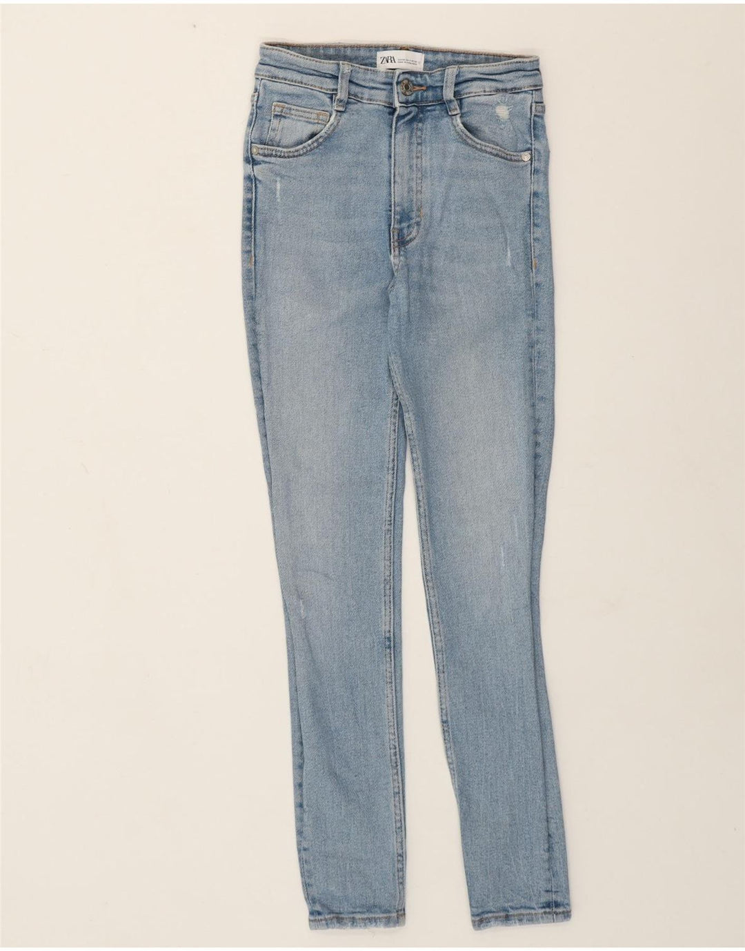 Damskie jeansy skinny Zara EU 34 XS W24 L27 Niebieskie bawełniane