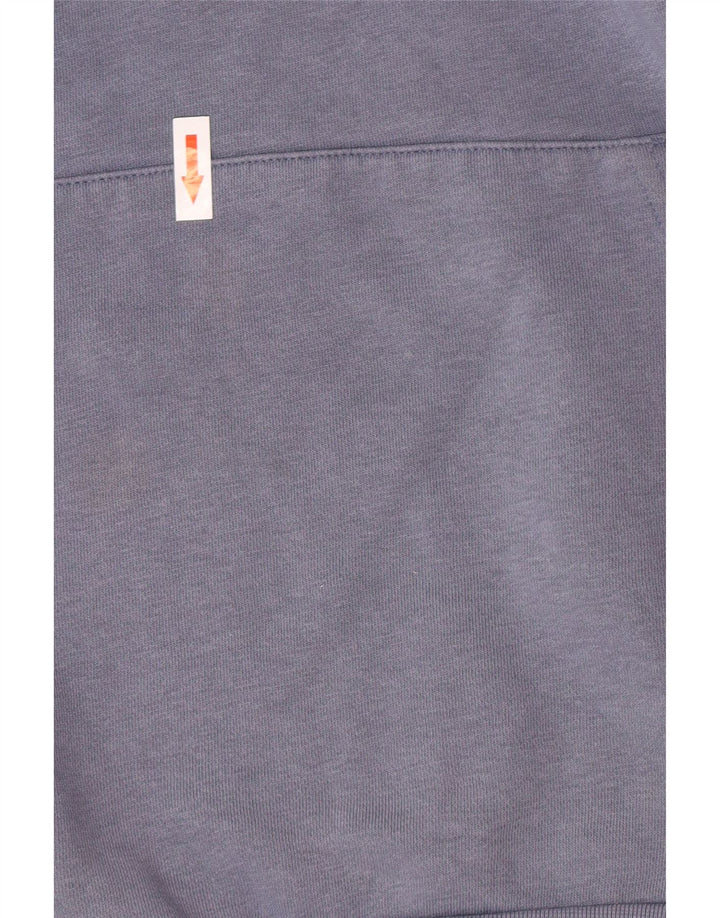 Chłopięca bluza z kapturem Adidas 15-16 lat, niebieska bawełna