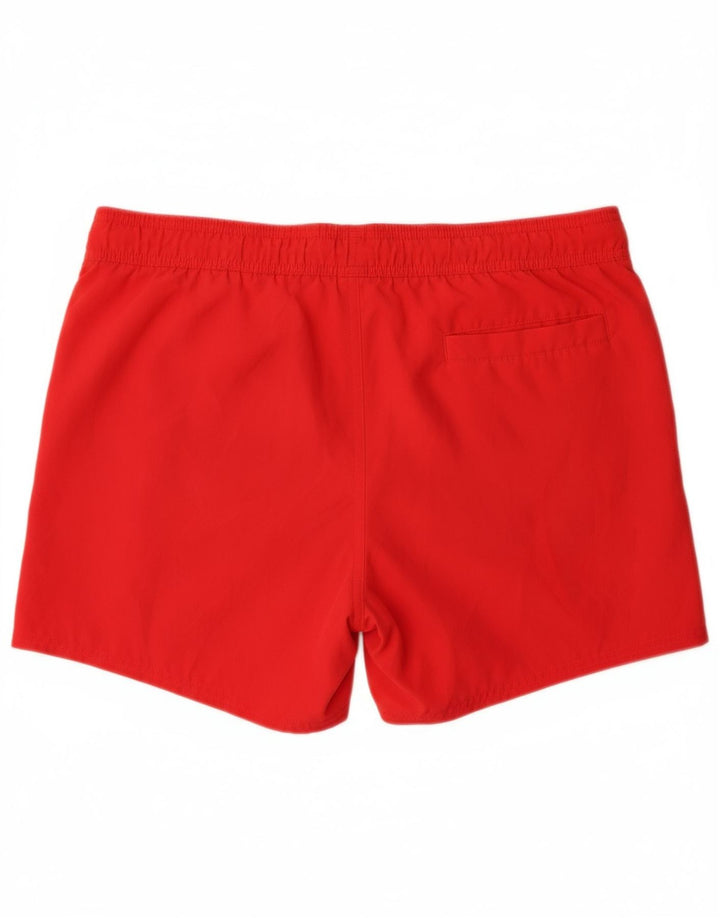 PUMA Mens Graphic Swimming Shorts Small Red Polyester